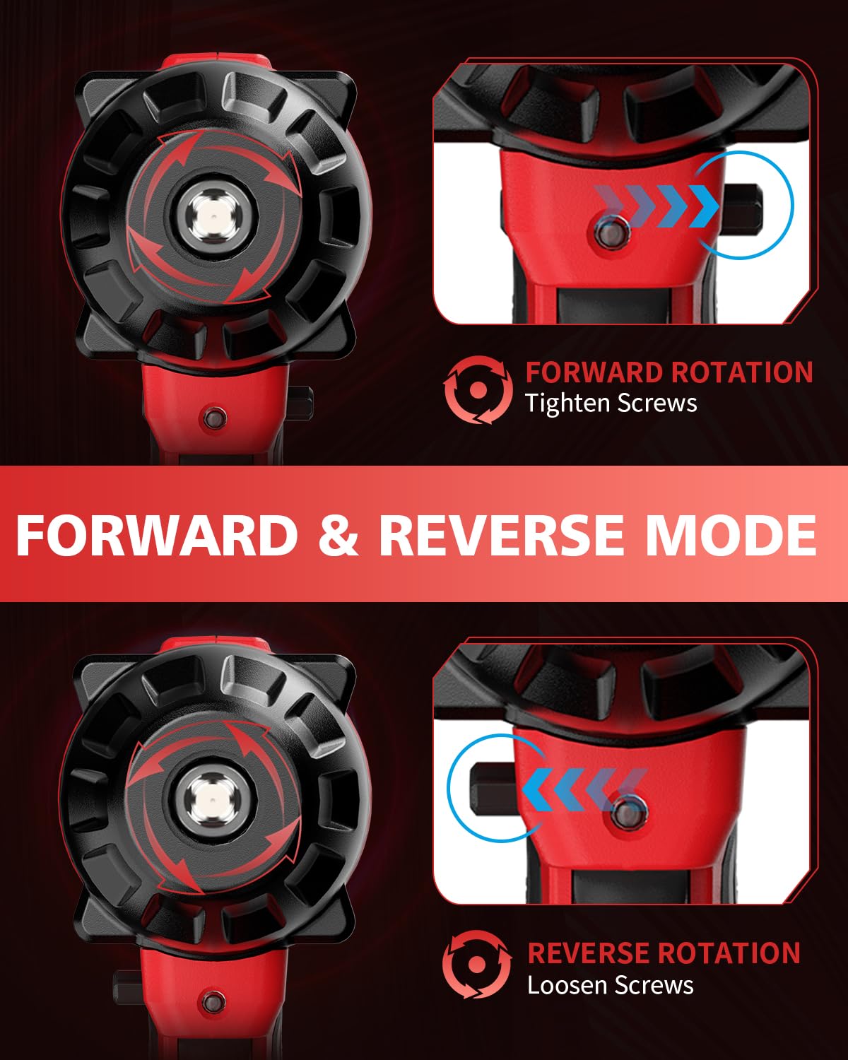 OMOLA Cordless Impact Wrench,1/2 impact gun，700 Ft-lb（950NM） High Torque 3200 RPM,with a 15C 21V 4.0Ah Li-Ion Battery, Fast Charger,Brushless motor，4 Sockets,Electric Impact Wrench for Car Truck RV