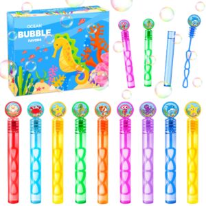 32pcs bubbles under the sea party favors, summer mini bubble wands bulk goodie bags stuffers beach pool party favors for kids 4 5 8 ocean birthday decorations supplies end of year student stuff prizes