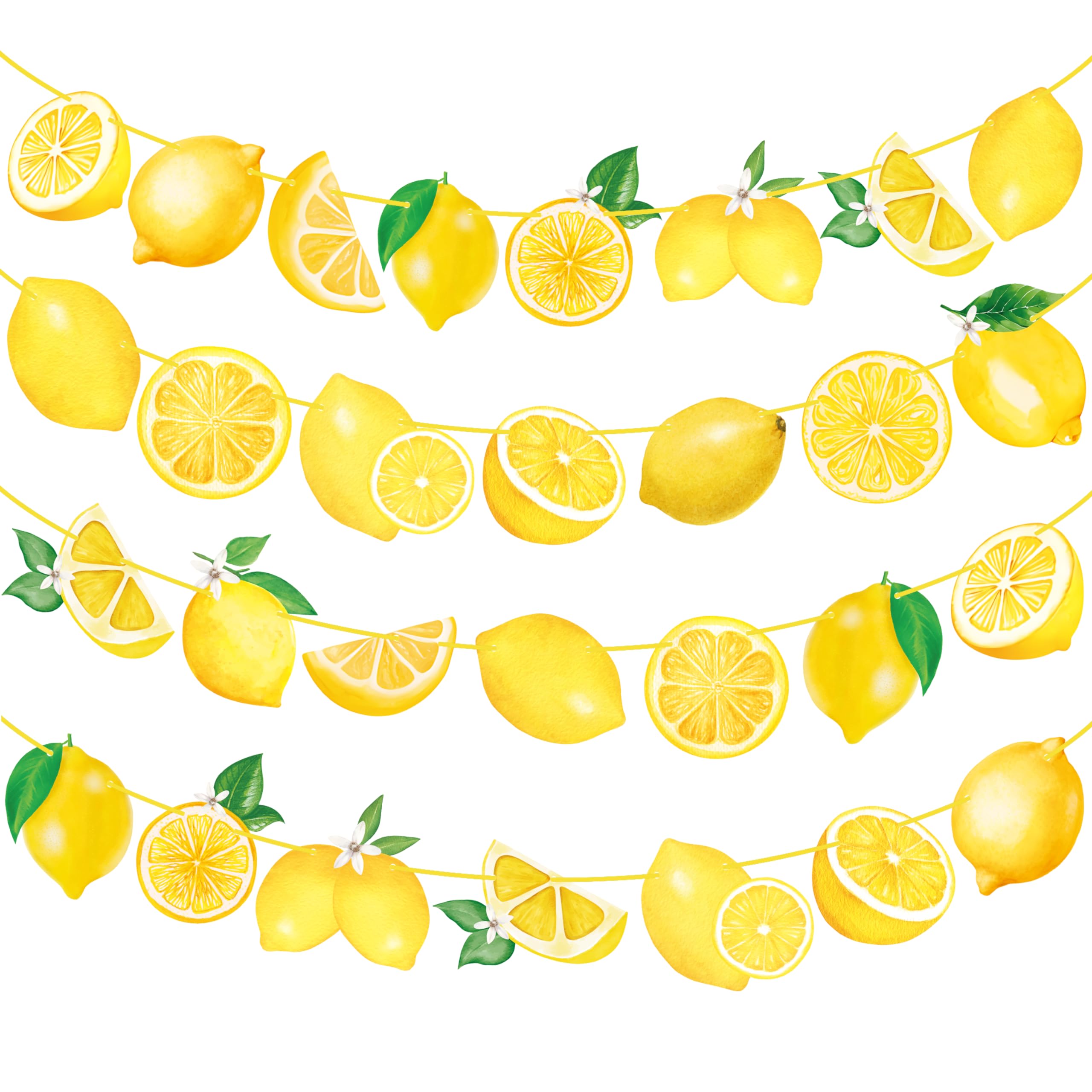 Lemon Party Banners Yellow Lemon Birthday Party Decorations Lemonade theme Banners for Summer Fruit Party Lemon Theme Party Bridal Shower Party Supplies