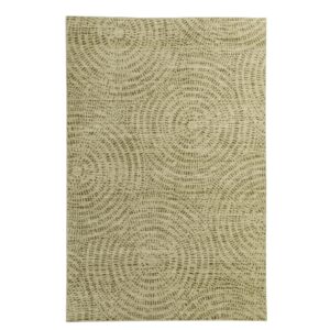 HOMBYS 10x14ft Modern Large Area Rug for Living Room Bedroom, Super-Thin Geometry Floor Carpet for Indoor Office Dining Room, Abstract Home Deco Non-Shedding, Dark Khaki, Machine Washable