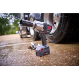 Ingersoll Rand W8191-K2 1" 20V Cordless Impact Wrench 2 Battery Kit, 2000 ft-lb Torque, Friction Ring Thru-hole, Pistol