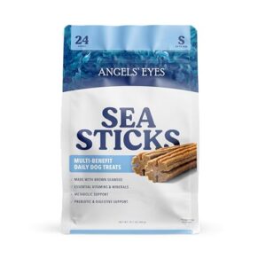 angels' eyes sea sticks multi-benefit daily dog treats, small 24ct