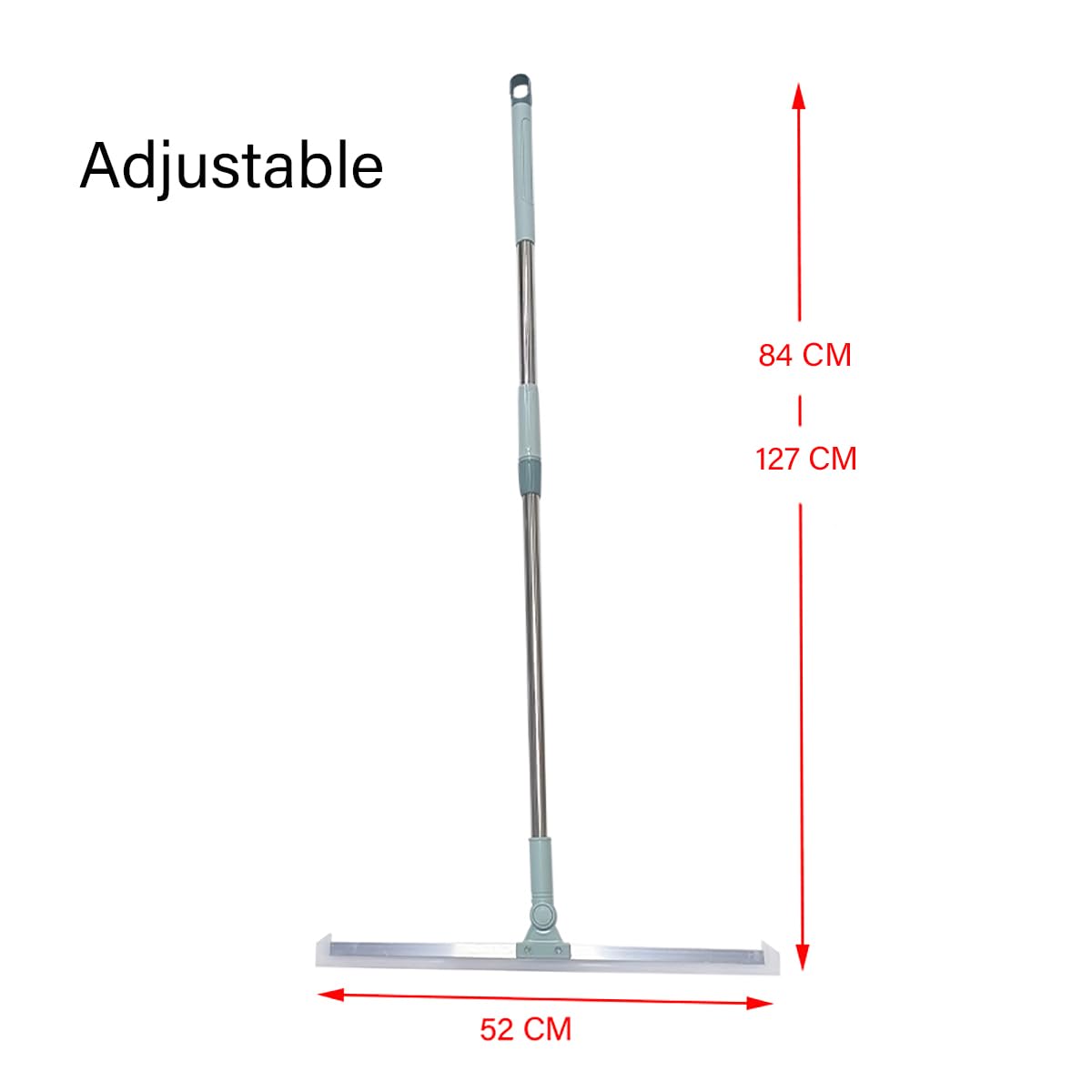 Silicone Magic Broom Sweeper, Multifunction Magic Broom, Floor Squeegee Broom with 50" Long Handle, Household Squeegee Broom for Floor Cleaning, Bathroom, pet Hair, Window,Kitchen Broom Head