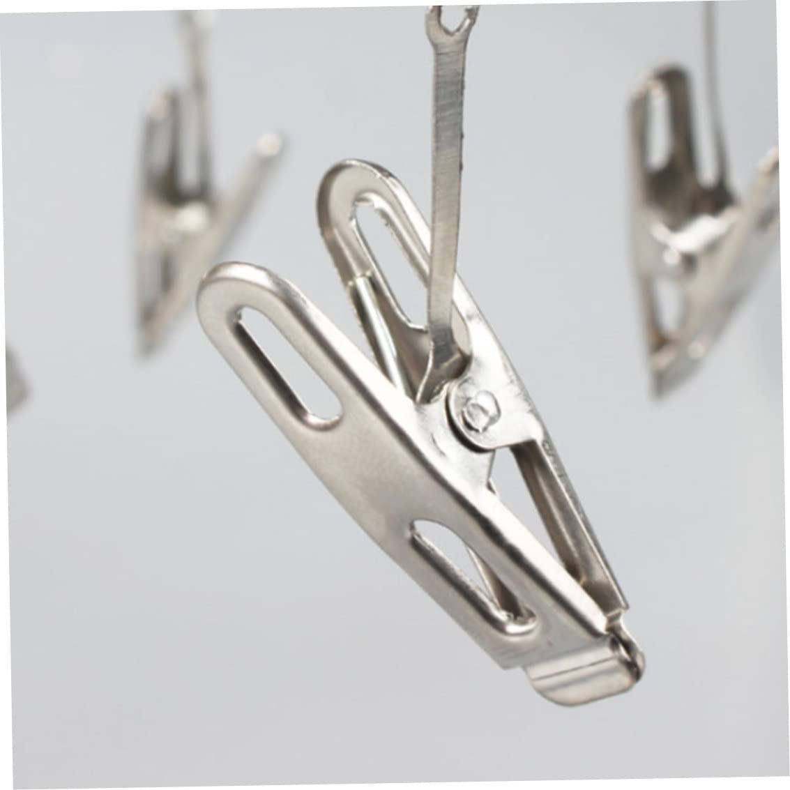 Stainless Steel Hanging Drying Rack Laundry Drip Hanger with 16 Clips for Drying Socks Baby Clothes Towel Clothes Hanger