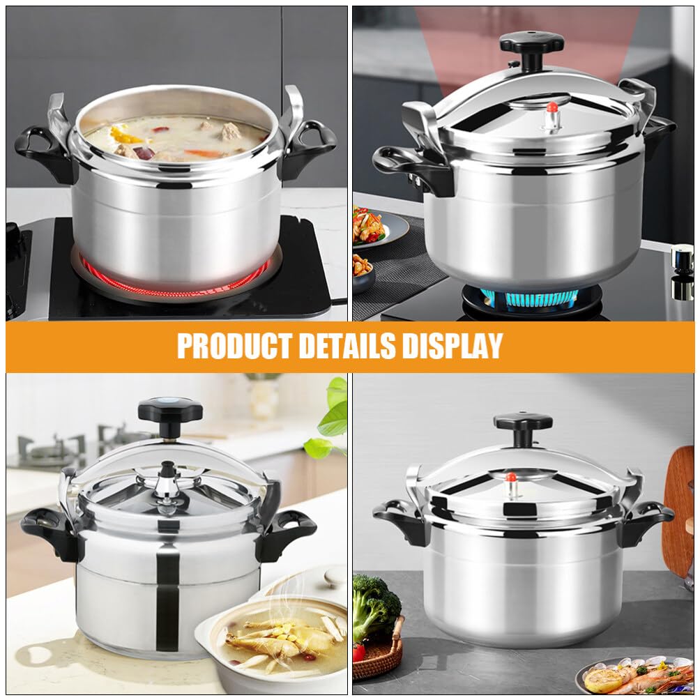 ABOOFAN Aluminum Pressure Cooker, 7L Pressure Canner Release Valve Aluminum Canning Pot Cooker Pot Stove Top Instant Fast Cooking Pot