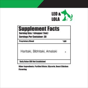 Leo & Lola Constipation Relief for Cats - Cat Constipation Relief - Cat Laxative - Cat Laxative Constipation Relief - Constipation Relief for Cat - Cat Stool Softener - 1 oz - Chicken Flavor