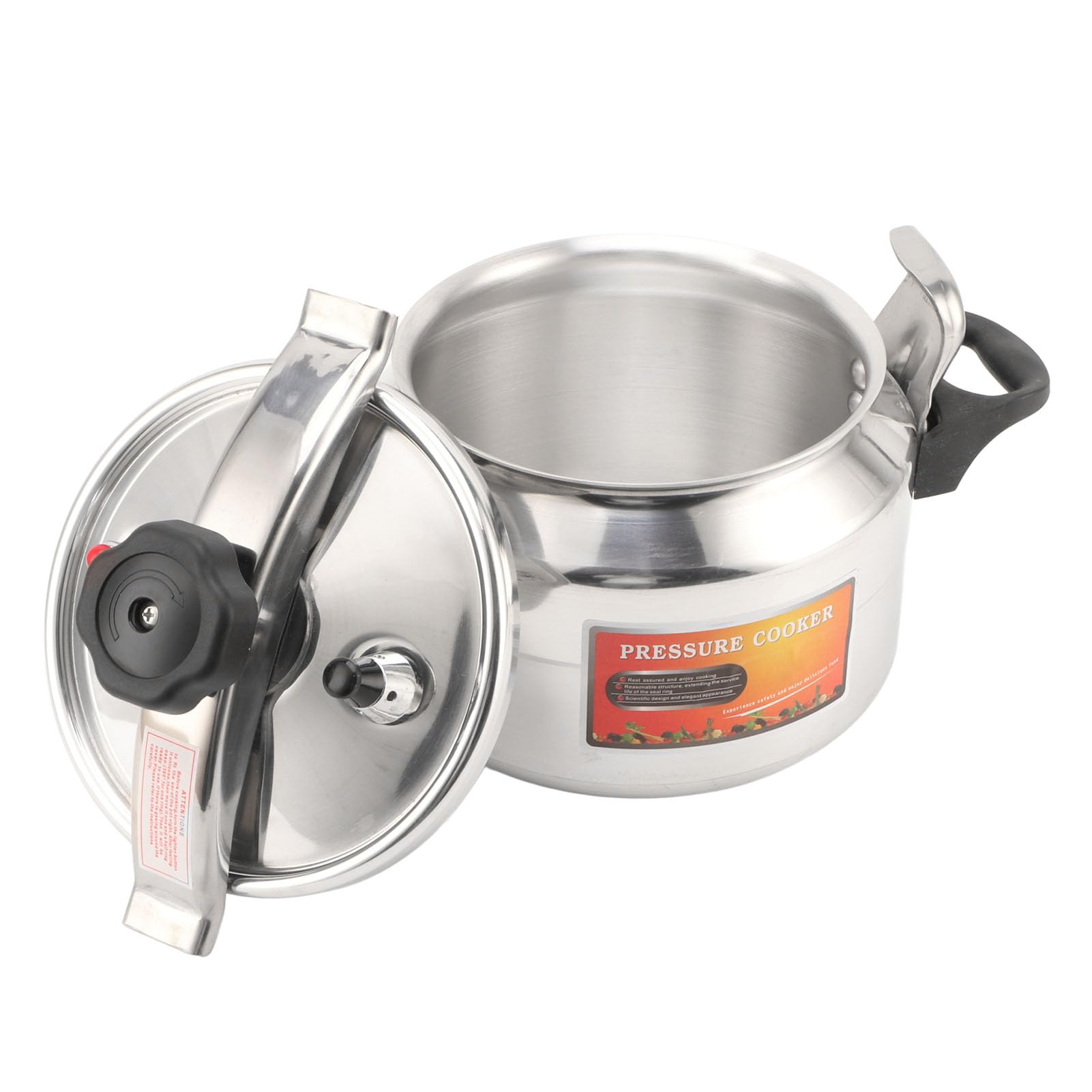 3L Pressure Cooker Aluminum Alloy, Cooking Explosion Proof Pressure Cooker Universally Suitable for Gas Stoves, Flat Top Stove