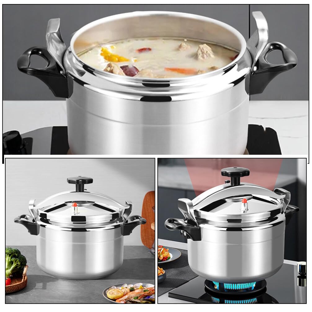 ABOOFAN Aluminum Pressure Cooker, 7L Pressure Canner Release Valve Aluminum Canning Pot Cooker Pot Stove Top Instant Fast Cooking Pot