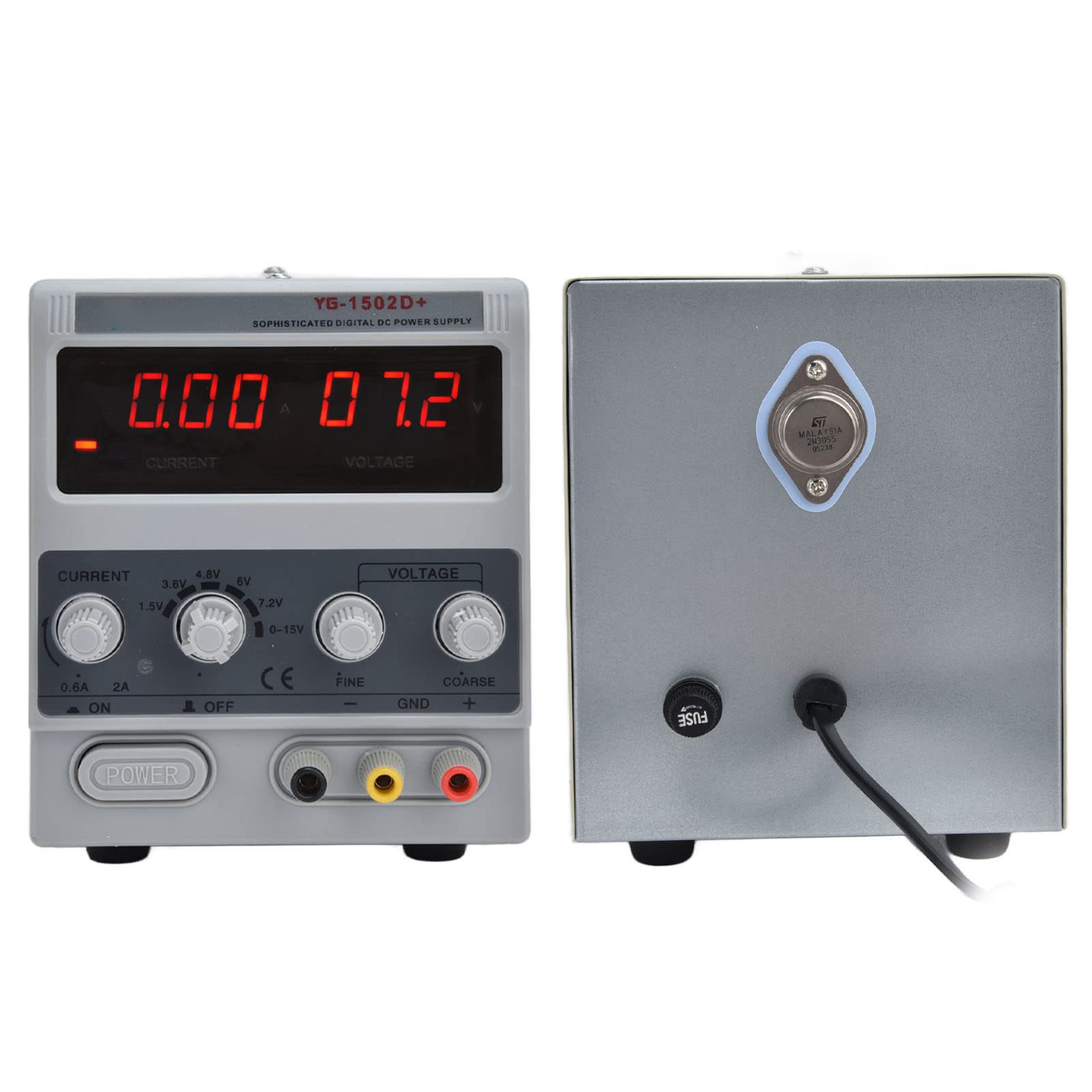 Hilitand Adjust DC Power Supply 0 15V 0 2A 1502D Digital Display Overcurrent High Accuracy for Laboratory Testing Repairing (US Standard (110V)), Hilitandzpac6fh4be-13