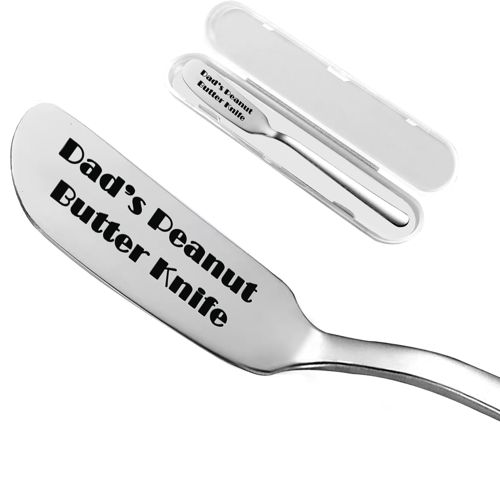 Odoor Fan Funny Dad's Peanut Butter Knife, Personalized Engraved Peanut Butter Spreader Cheese Knives, Novelty Anniversary Christmas Gifts for Sandwich Bread Toast Butter Lover