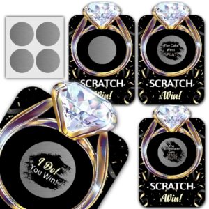 vavinci bridal shower scratch off game, wedding shower games ideas for engagement party, funny bachelorette party night game scratch off cards, 50 set