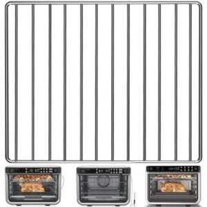 air fryer wire rack for ninja foodi 10 in 1 dt201 dt251 digital convection toaster oven, 14.4''*11.4'' stainless steel air fryer accessories roasting steamer grill racks baking tray rack