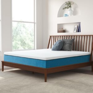 Generic Queen Mattress 12 inch Memory Foam Mattress in a Box Fiberglass Free Bed Mattress for Cool Sleep，Blue