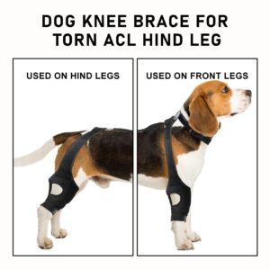 Dog Knee Brace,Dog Knee Brace for Torn Acl Hind Leg,Dog Leg Braces for Back Leg，Lick Sleeve for Dogs Rear Leg,Dog Hip Support Brace,Hip Dysplasia Brace for Dogs,Hip Brace for Dogs,Dog Hip Brace. (S)