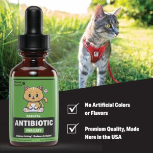 Winnie & Lottie Natural Antibiotics for Cats | Cat Antibiotics | Cat Antibiotic | Pet Antibiotics | Cat Immune Support | Antibiotic for Cats | Cat Multivitamin | Cat UTI Antibiotics | 1 fl oz