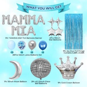 Mamma Mia Party Decorations Dancing Queen Party Decorations 17 Mamma Mia Balloons Banner Disco Mamma Mia Birthday Party Decoration Mamma Mia Bachelorette Party Decoration For Bridal Shower Wedding