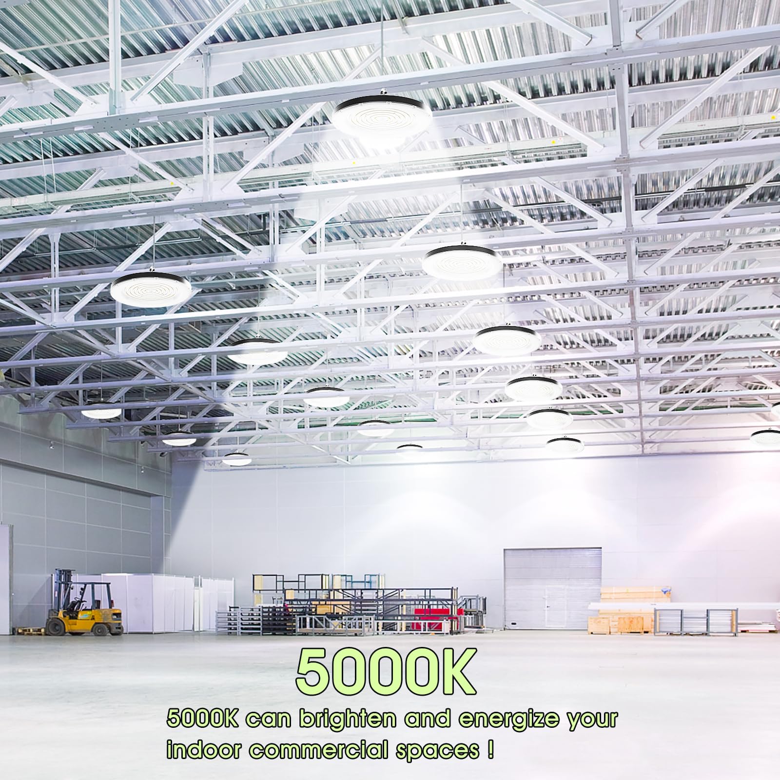 loyal LED High Bay Light, 200W UFO High Bay Led Shop Lights 6000K 20000LM for Warehouse Workshop Factory Gym Garage Barn 2024 New