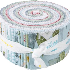 Lisa Audit Magical Winterland Rolie Polie 40 2.5-inch Strips Jelly Roll Riley Blake RP-14940-40