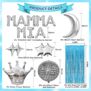 Mamma Mia Party Decorations Dancing Queen Party Decorations 17 Mamma Mia Balloons Banner Disco Mamma Mia Birthday Party Decoration Mamma Mia Bachelorette Party Decoration For Bridal Shower Wedding