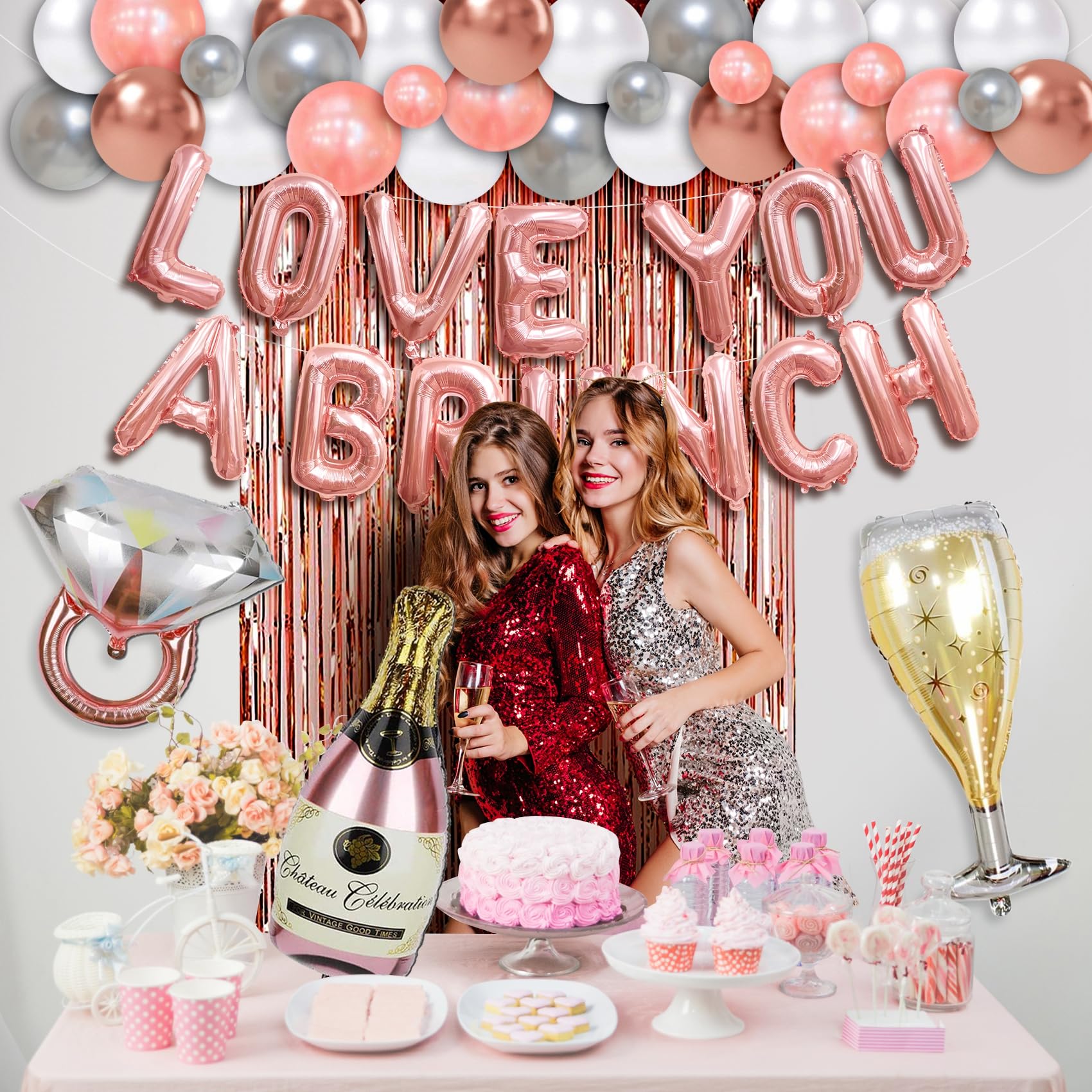 Brunch Party Decorations Birthday Brunch Decorations Bridal Shower Brunch Decorations Valentines Brunch Love You A Brunch Balloons Banner Bachelorette Party Decorations Decor