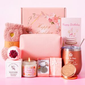 birthday gifts for women,unique happy birthday gift for her, relaxation spa bath birthday gift baskets for female ,gifts ideas box set for mom sister friends wife aunt