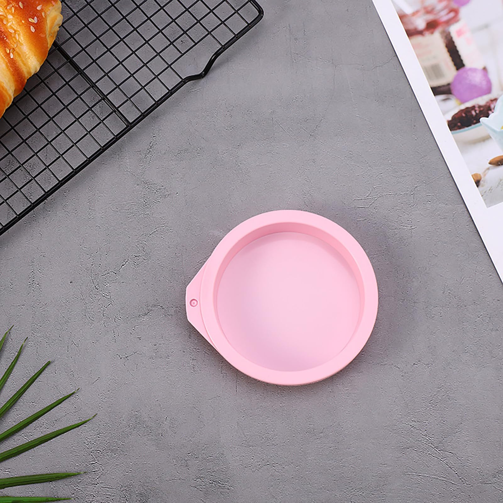 LCKDY 6PCS Silicone Air Fryer Egg Molds, 4 Inch Air Fryer Egg Pan, Silicone Egg Cooker Air Fryer Accessories, Egg Bites Silicone Mold for Baking Muffin Top Pan, Mini Pancake Mold for Muffin Top, Cake