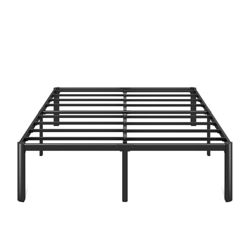 Zinus Van 16 Inch Metal Platform Bed, Steel Slat Support, No Box Spring Needed, Eco Friendly WonderBox Packaging, Easy Assembly, Black, Queen