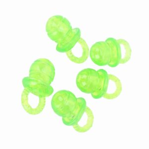 ZJchao Red Dog Pacifier Toy, 5Pcs Pet Teething Sounding Chew Toy for Aggressive Chewers (Green)