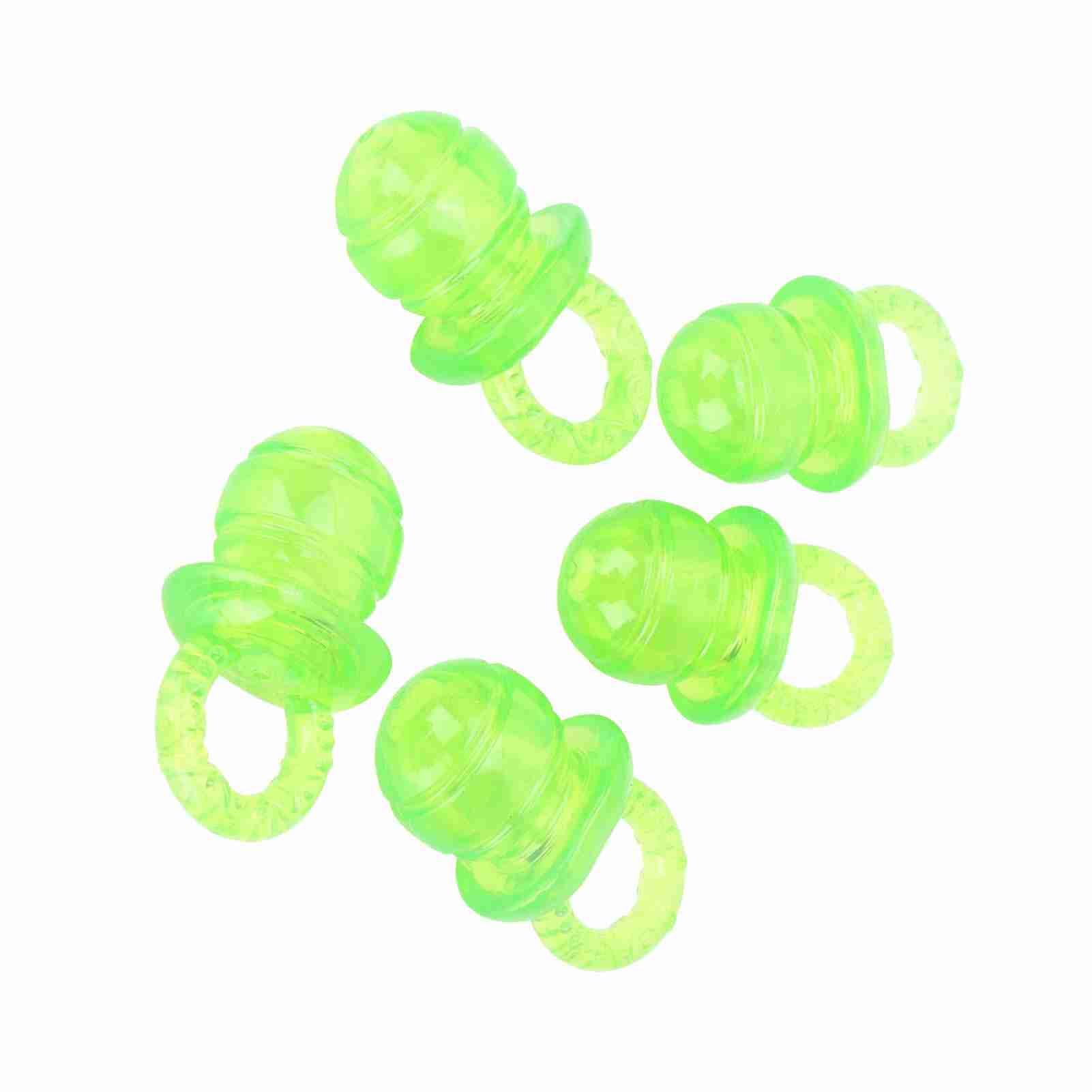 ZJchao Red Dog Pacifier Toy, 5Pcs Pet Teething Sounding Chew Toy for Aggressive Chewers (Green)