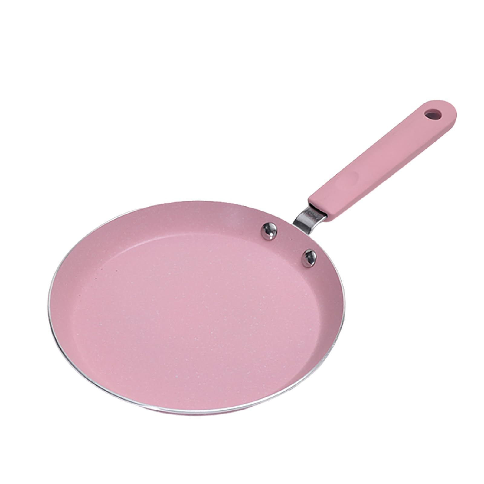 Nonstick Frying Pan Skillet, 7" Pink Skillet with Non Stick Coating, Aluminum Egg Pan with Stay Cool Handles, Practical Kitchen Cookware for Home Restaurant, Non Toxic, Induction Compatible (7 inch)