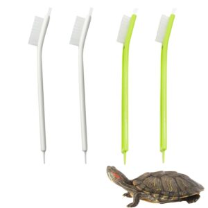 sezdeki 4pcs turtle tortoise cleaning brush remove aquatic mud dirt & contaminants from tortoises shells & promoting shell health turtle tank accessories aquarium cleaning tools kit (4 pcs)