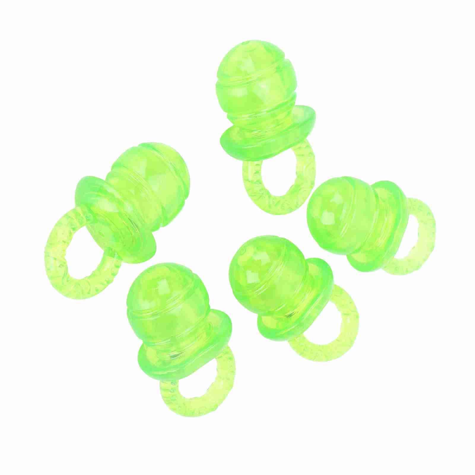 ZJchao Red Dog Pacifier Toy, 5Pcs Pet Teething Sounding Chew Toy for Aggressive Chewers (Green)