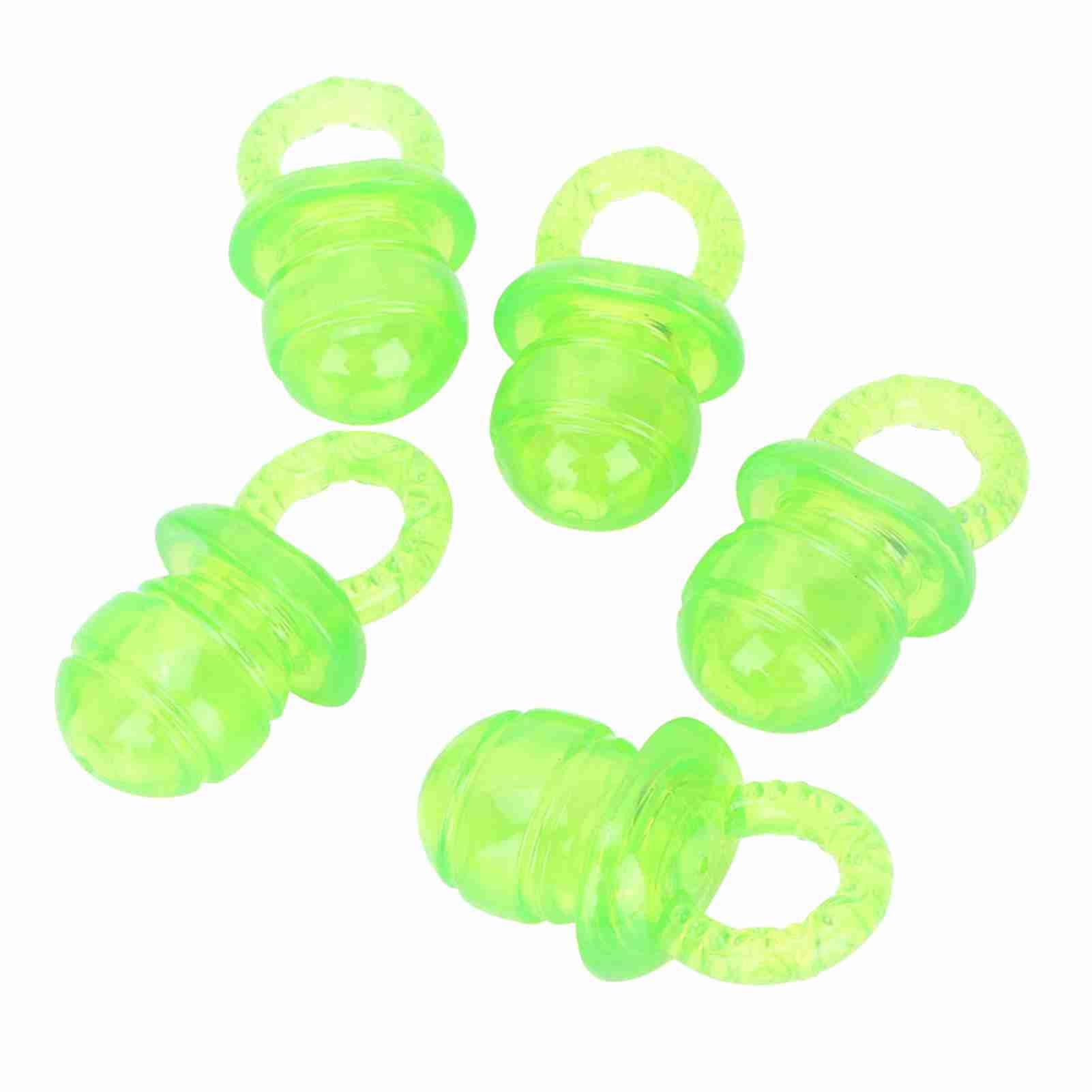 ZJchao Red Dog Pacifier Toy, 5Pcs Pet Teething Sounding Chew Toy for Aggressive Chewers (Green)