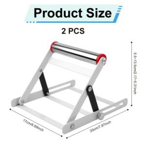 2pcs Adjustable Cutting Machine Support Frame, Foldable Height Adjustable Cutting Machine Table Saw Stand, Height Adjustable Range 2.17-5.31 Inch