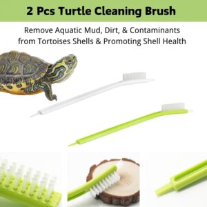 4 Pack Turtle Brush - Turtle Shell Cleaning Brush with Suction Cup for Tank Remove Aquatic Mud Dirt Tortoises Back Scratches Brush Promoting Shell Health for Red Eared Slider Turtle (4 Pack)