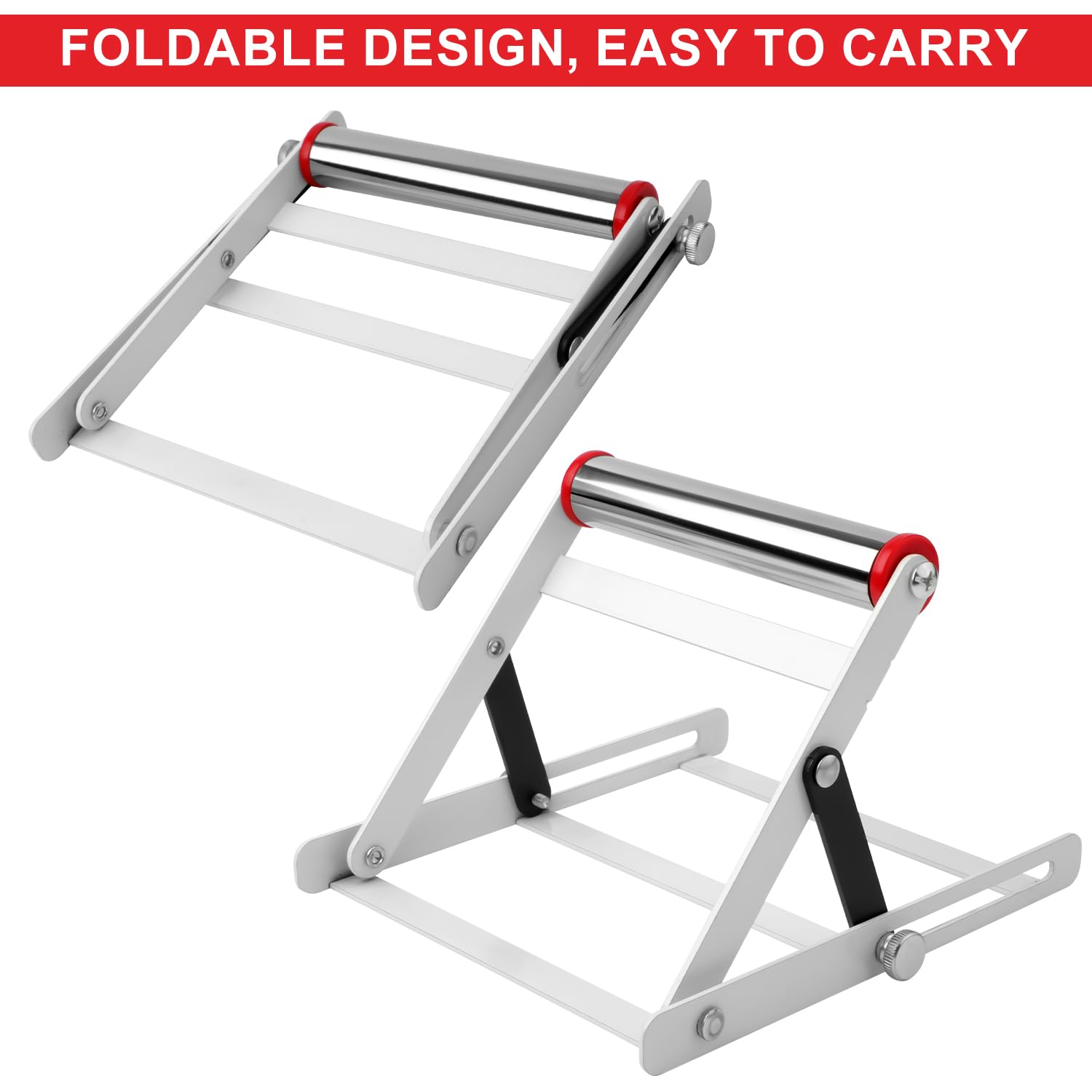 2pcs Adjustable Cutting Machine Support Frame, Foldable Height Adjustable Cutting Machine Table Saw Stand, Height Adjustable Range 2.17-5.31 Inch