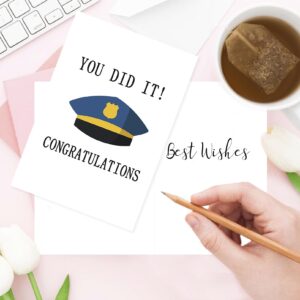 Londue Police Academy Graduation Gifts Card, Police Graduation Gift, Policeman Congratulation Card for Him Her, Gifts for Police Officer, You Did It Card