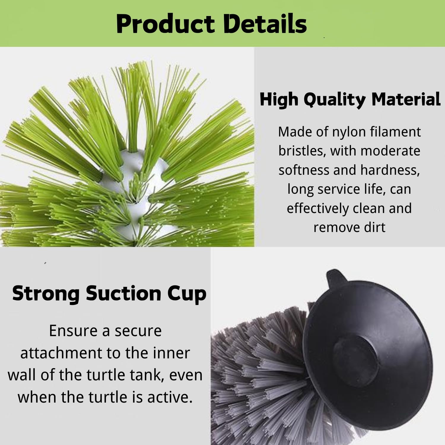 4 Pack Turtle Brush - Turtle Shell Cleaning Brush with Suction Cup for Tank Remove Aquatic Mud Dirt Tortoises Back Scratches Brush Promoting Shell Health for Red Eared Slider Turtle (4 Pack)