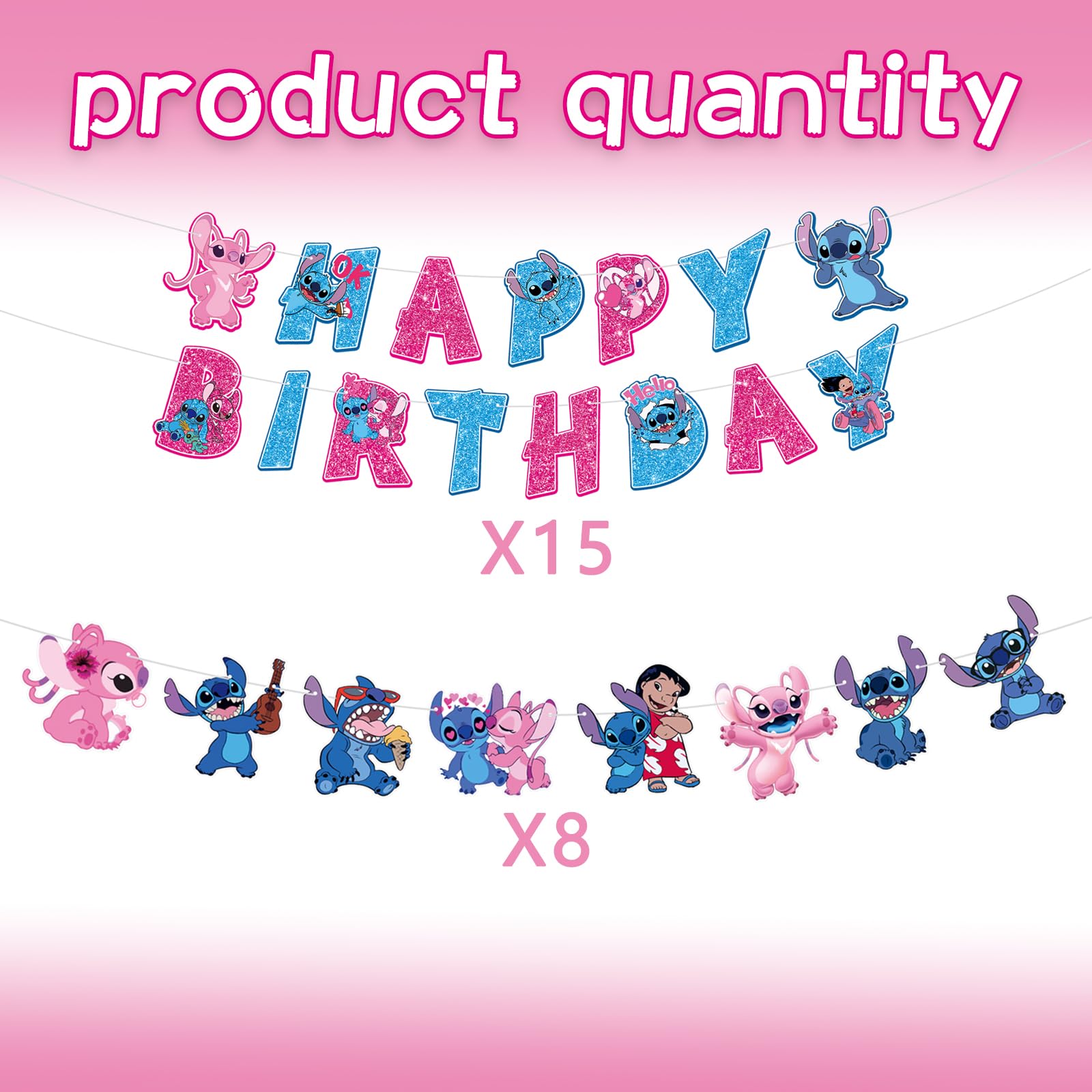 YNOUU Cartoon Birthday Banner Decorations Cartoon Happy Birthday Banner Girls Boys Kids Birthday Party Baby Shower Cartoon Sign Decorations