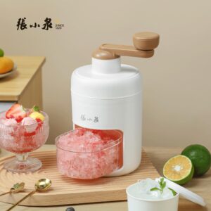 ZHANG XIAO QUAN SINCE 1628 Hand-cranked Shaver Ice and Snow Cone Machine, Manual Shaved Ice Machine Household Protable Small Slushie Machine - BPA Free