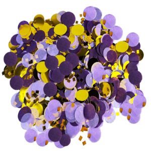 purple gold confetti/purple gold birthday decorations/purple gold party table decorations purple gold graduation party decorations//eid mubarak decorations/purple gold baby shower