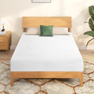 full mattress, memory foam mattress medium firm, 10 inch full mattress in a box, fiberglass free, removable washable mattress cover, certipur-us certified,cooling gel foam mattress for pressure relief