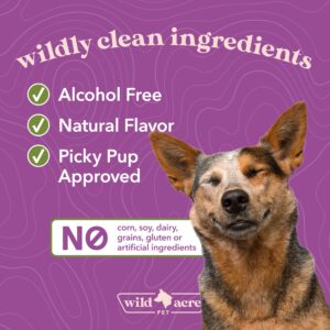 Wild Acre Milk Thistle for Dogs - Max Strength Liver Support, Cleanse & Detox - Natural Bacon Flavor - Simply Add to Food - Picky Pup Approved, 2 oz (60mL)