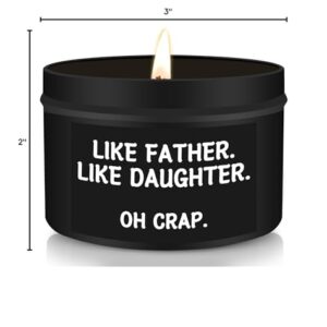 Father's Day Gifts from Daughter, Father's Day Gifts for Dad, Cool Gifts for Dads Happy Fathers Day Daddy Gift Ideas, Dad Birthday Gifts Girl Dad Gifts, Funny Dad Gifts from Daughter, Candles for Men