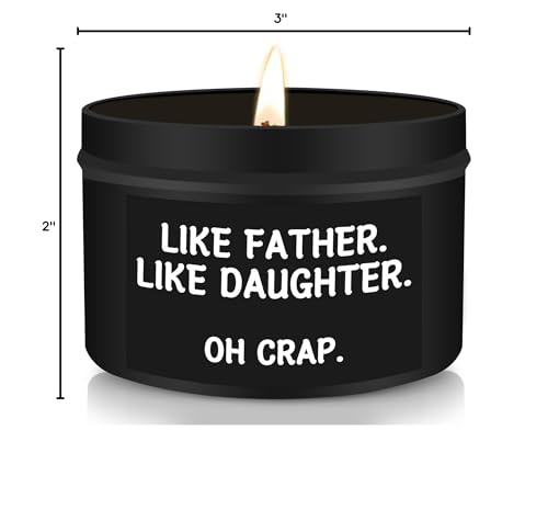 Father's Day Gifts from Daughter, Father's Day Gifts for Dad, Cool Gifts for Dads Happy Fathers Day Daddy Gift Ideas, Dad Birthday Gifts Girl Dad Gifts, Funny Dad Gifts from Daughter, Candles for Men