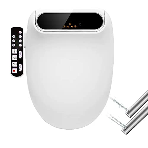 MAVJXHRB Electric Bidet Toilet Seat, Intelligent Toilet Heated Seat, WC Toilet Bidet Cover, Self Cleaning Nozzle, LED Display, WC Toilet Bidet Cover Toilet Seat Lid