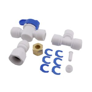 EvertechPRO Ice Maker Installation Kit with 25 Feet of Plastic Tubing and Fittings