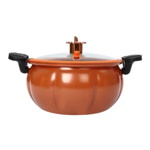 micro pressure cooker 2.1 gal pumpkin cooking pot micro pressure cooking pot, pumpkin shaped pressure cooking pot for halloween home dormitories flats