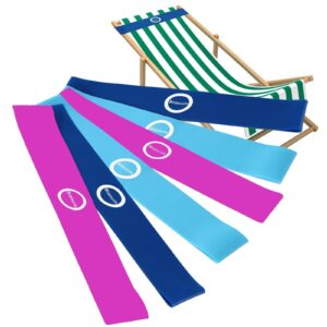 towel bands (6 pack),for pool & cruise chairs,windproof elastic beach towel clips,towel holder for cruise chairs accessories