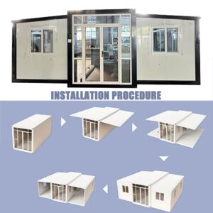 Expandable Mobile House, Prefab Home, Tiny Home, Tiny Foldable Houses, Expandable House with Bathroom & Kitchen